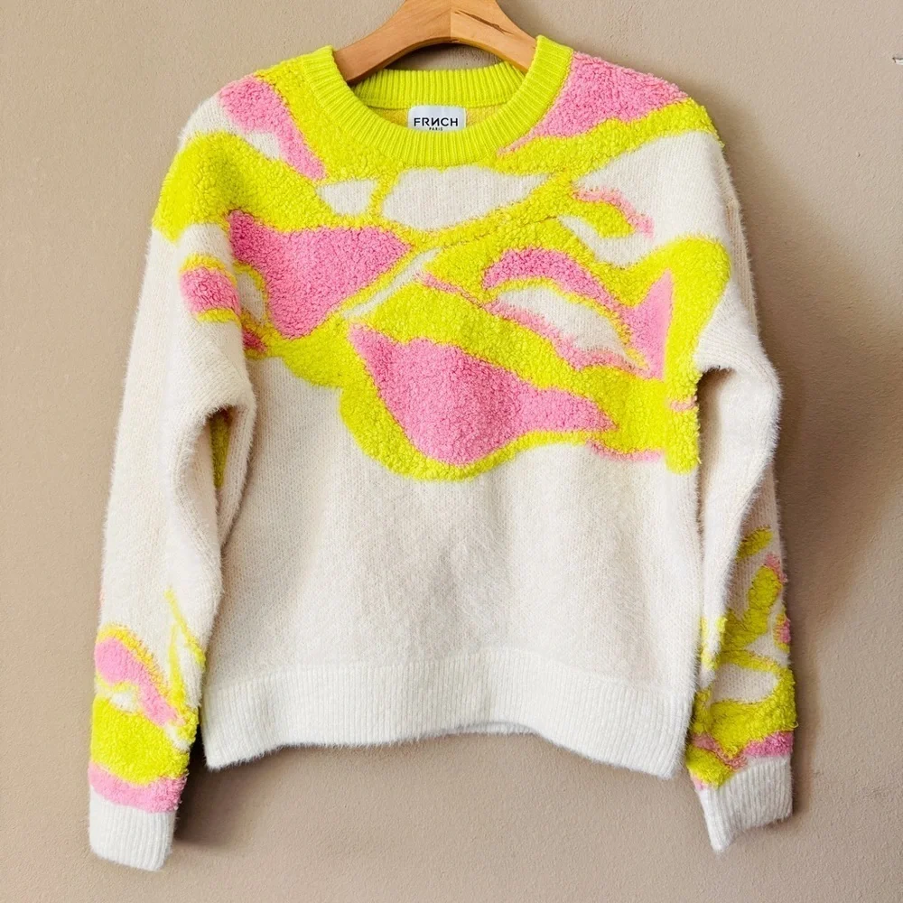FRNCH Maeko Sweater in Cream Size S